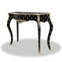 Casa Padrino Barock Konsole Schwarz Gold 100 x 40 x H. 85 cm - Barock Konsolentisch