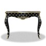 Casa Padrino Barock Konsole Schwarz Gold 100 x 40 x H. 85 cm - Barock Konsolentisch