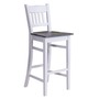 Casa Padrino Bar Stuhl Massivholz - Shabby Chic Landhaus Stil Barhocker