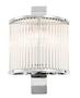 Casa Padrino Luxus Wandleuchte Silber 20,5 x 12 x H. 30 cm - Designer Wandlampe