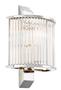 Casa Padrino Luxus Wandleuchte Silber 20,5 x 12 x H. 30 cm - Designer Wandlampe