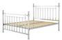 Casa Padrino Luxus Bett Silber 186,5 x 225 x H. 145 cm - Designer M�bel