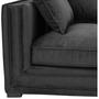 Casa Padrino Luxus Designer 3er Sofa Schwarz - Luxus Hotel M�bel