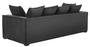 Casa Padrino Luxus Designer 3er Sofa Schwarz - Luxus Hotel M�bel