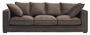 Casa Padrino Luxus Designer 3er Sofa Braun - Luxus Hotel M�bel