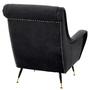 Casa Padrino Luxus Hotel Salon Sessel Schwarz 80 x 90 x H. 88 cm - Wohnzimmer M�bel