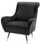 Casa Padrino Luxus Hotel Salon Sessel Schwarz 80 x 90 x H. 88 cm - Wohnzimmer M�bel