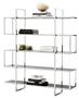 Casa Padrino Designer Regalschrank Silber 160 x 42 x H. 180 cm - Limited Edition