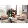 Casa Padrino Designer Club Hocker Paris Creme - Hotel M�bel - Chesterfield Design