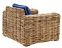 Casa Padrino Designer Rattan Sessel 100 x 88 x H. 69 cm - Luxus Wohnzimmer M�bel