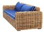 Casa Padrino Designer Rattan Sofa 230 x 88 x H. 69 cm - Luxus Wohnzimmer M�bel