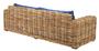 Casa Padrino Designer Rattan Sofa 230 x 88 x H. 69 cm - Luxus Wohnzimmer M�bel