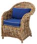 Casa Padrino Designer Rattan Sessel 70 x 70 x H. 88 cm - Luxus Wohnzimmer M�bel