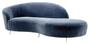 Casa Padrino Designer Sofa Blau 248 x 104 x H. 74 cm - Luxus Kollektion