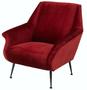 Casa Padrino Luxus Sessel Rot 88 x 80 x H. 91 cm - Designer Club M�bel