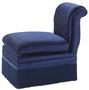 Casa Padrino Luxus Designer Sessel Blau 55 x 74 x H. 74 cm - Limited Edition