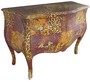 Casa Padrino Barock Kommode Leopard mit goldenen Metall Applikationen 123 cm Mod4- Barock M�bel 