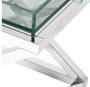 Casa Padrino Designer Beistelltisch Silber 61 x 48 x H. 58,5 cm - Luxus Hotel M�bel