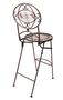 Casa Padrino Gartenstuhl Antik Braun Breite 40 cm,  H�he 107 cm - Art Deco M�bel