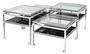 Casa Padrino Luxus Couchtisch 4er Set Silber - Designer Wohnzimmerm�bel