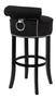 Casa Padrino Barstuhl Schwarz 46 x 50 x H. 91 cm - Luxus Barhocker
