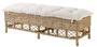Casa Padrino Sitzbank Naturfarbig 147 x 48 x H. 50 cm - Luxus Qualit�t