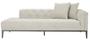 Casa Padrino Luxus Sofa Hellgrau Rechtsseitig 220 x 96 x H. 66 cm - Hotel M�bel