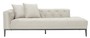 Casa Padrino Luxus Sofa Hellgrau Linksseitig 220 x 96 x H. 66 cm - Hotel M�bel