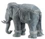 Casa Padrino Luxus Dekoration Aluminium Elefant 90 x 35 x H. 67 cm - Limited Edition