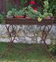 Casa Padrino Blumenst�nder aus Schmiedeeisen - verschiedene Farben -  113 cm x 45 cm x H83 cm - Luxus Gartenm�bel