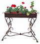 Casa Padrino Blumenst�nder aus Schmiedeeisen - verschiedene Farben -  113 cm x 45 cm x H83 cm - Luxus Gartenm�bel