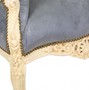 Casa Padrino Barock Sessel King Grau / Antikstil Creme - Antikstil M�bel