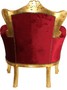 Casa Padrino Barock Sessel Lord Bordeauxrot / Gold 87 x 73 x H. 101 cm - Luxus Barock M�bel