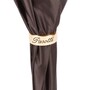 Brauner Regenschirm mit Flecken, Doppelgewebe f�r Damen - Manuelle �ffnung - 100% Polyester - Griff aus Acetat - Handmade in Italy
