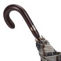 Brauner Tartan-Regenschirm f�r Herren - Handmade in Italy