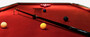 CPBlack Luxus Snookertisch by Casa Padrino Matt Schwarz / Rot / Gold - Hochwertiger Eschenholz Snookertisch mit gegossenen Messing Verzierungen