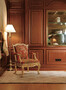 CPBlack Luxus Barock Sessel by Casa Padrino Rot / Gold