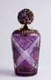 CPBlack Luxus Parf�mflasche Lila / Gold - Handgeschliffene Kristallglas Parf�m Flasche - Erstklassische Qualit�t - Made in Italy 