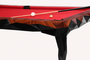 CPBlack Luxus Barock Pool Billardtisch by Casa Padrino Schwarz / Braun / Rot - Hochwertiger Palisanderholz Snookertisch
