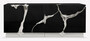 CPBlack Luxus Sideboard by Casa Padrino Schwarz / Silber