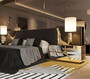 CPBlack Luxus Bett-Kopfteil by Casa Padrino Schwarz / Gold