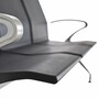 Casa Padrino 3er Besucherbank / Wartezimmerbank Schwarz / Grau 180 cm - Wartezimmer M�bel