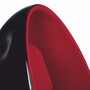 Casa Padrino Luxus Drehsessel Schwarz / Rot H. 133 cm - Luxus M�bel