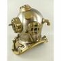 Casa Padrino Antik Stil Deko Taucherhelm Silber / Messing br�niert H. 47 cm
