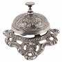 Casa Padrino Barock Tischglocke Silber 13 cm - Hotel & Gastronomie Accessoires