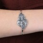 Casa Padrino Armband Armreif Herz von Viana aus Sterlingsilber