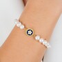Casa Padrino Armband Caramujo aus Vergoldetem Silber mit Perlen