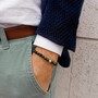 Casa Padrino Armband Conta de Viana aus Silber und Gr�nem Tigerauge