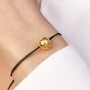 Casa Padrino Armband Conta de Viana aus Vergoldetem Silber mit Kordel