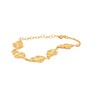 Casa Padrino Armband F�nf Herzen von Viana aus Vergoldetem Silber